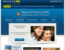 Tablet Screenshot of edwardfeinbergdmd.com